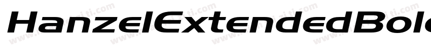 HanzelExtendedBold B字体转换